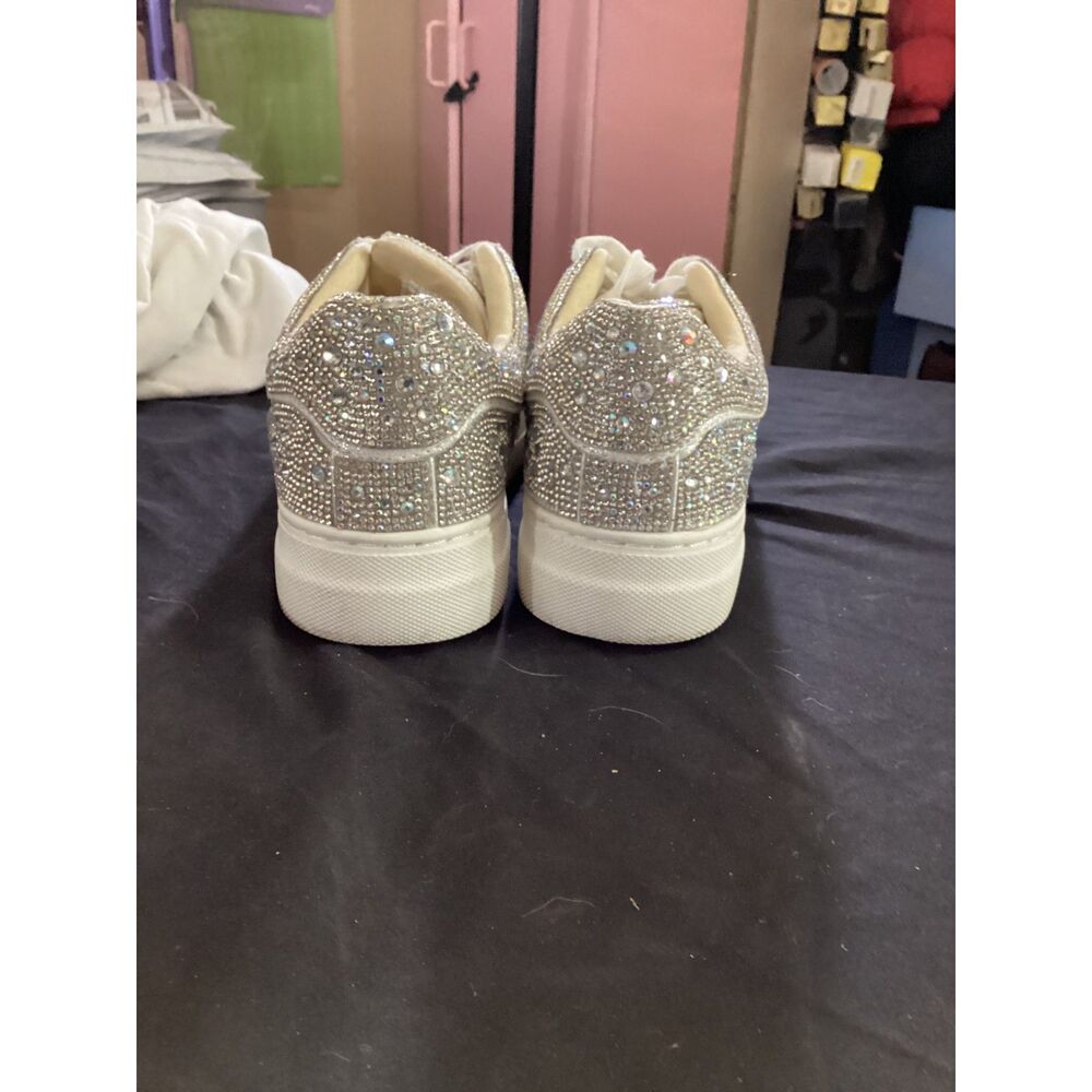 Betsey Johnson Sidney Crystal Pave Platform Rhinestone Sneakers